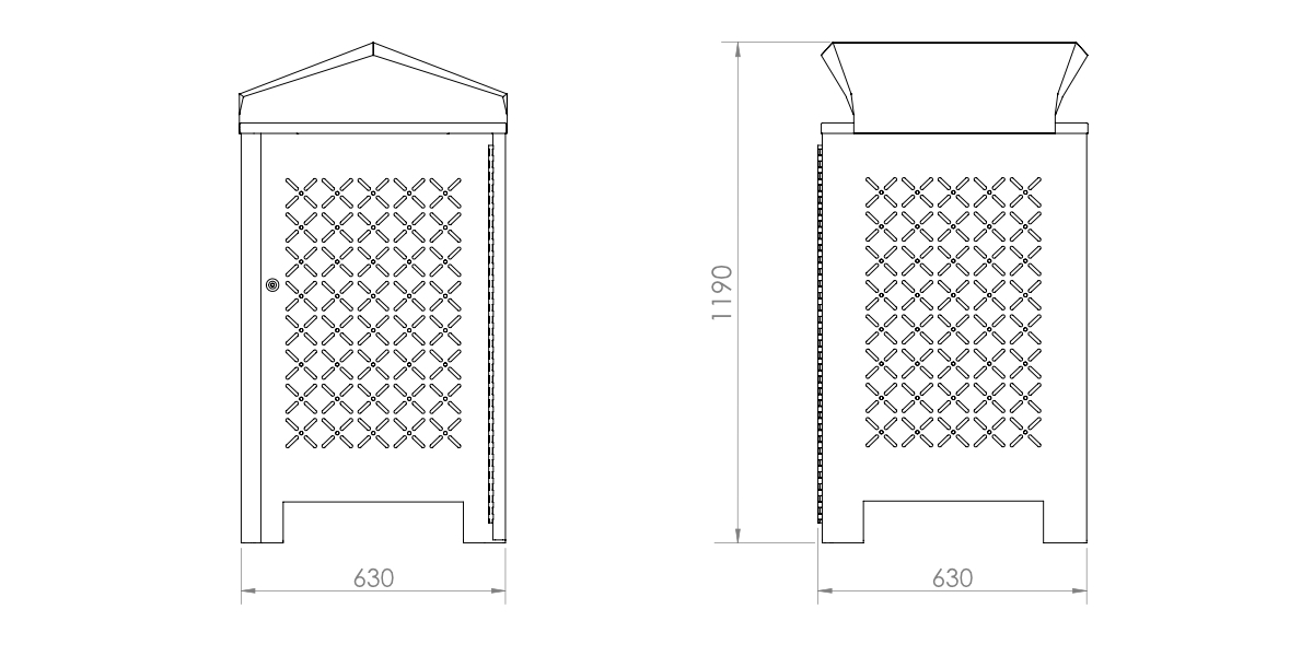 Standard Bin + Rain Shroud